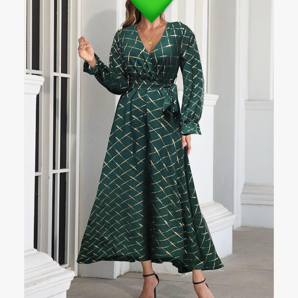 Elegant Green Maxi Dress